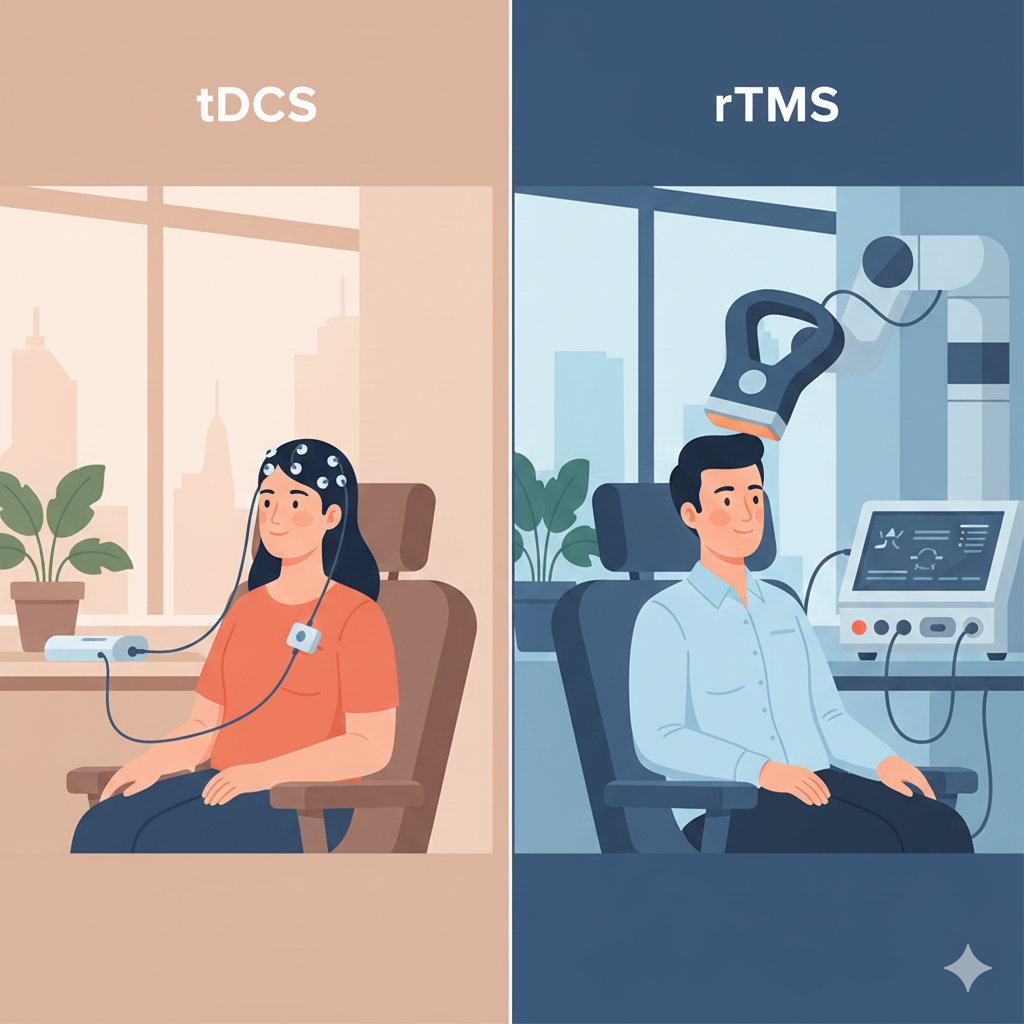 تفاوت tDCS و rTMS